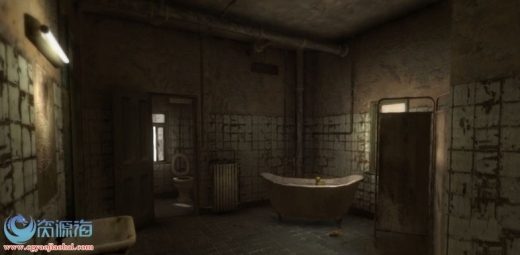 unity3D恐怖肮脏的浴室场景