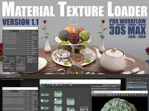 PBRͼ Material Texture Loader for 3Ds MAX