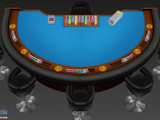 桌子-椅子 竞技对战 卡片游戏位置放置 3dmax模型资源