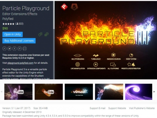 [unity3dЧ] Unity3dParticle Playground