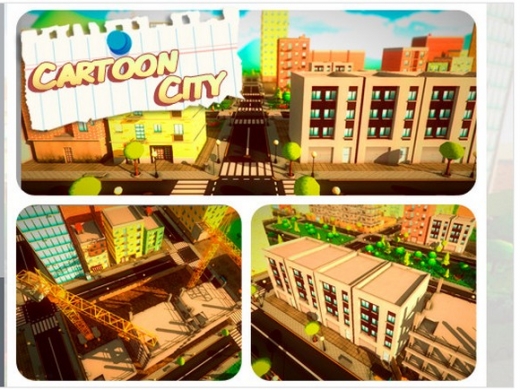 unity3d-Cartoon City PackͨģͰ